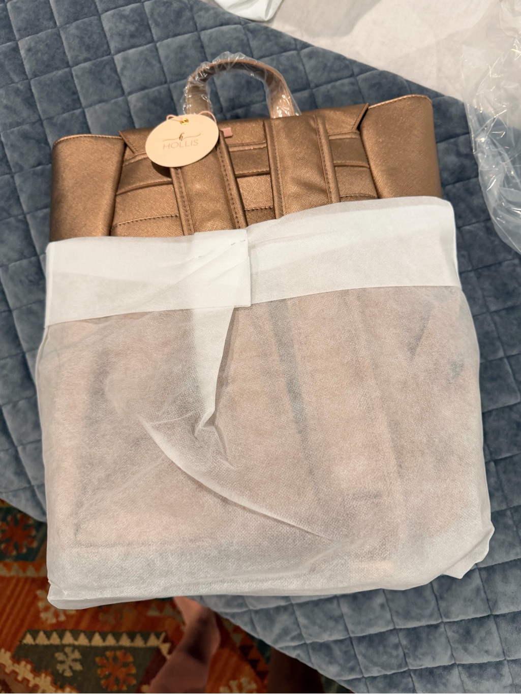 Nwt Hollis Mocha Frilly Full Size Backpack — image 6 of 8